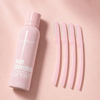 Hair Identifier Spray con las 4 cuchillas de dermaplaning incluidas